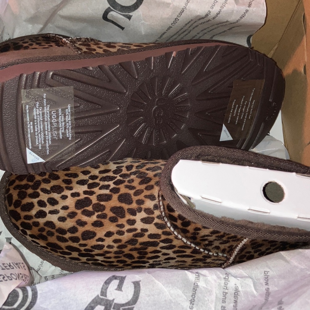 UGG Brown Leopard Pattern Boots